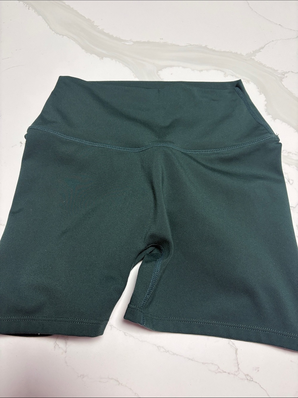 Crop Shop Boutique Dark Teal High-Waist Scrunch-Back Athletic Shorts - Picture 2 of 3